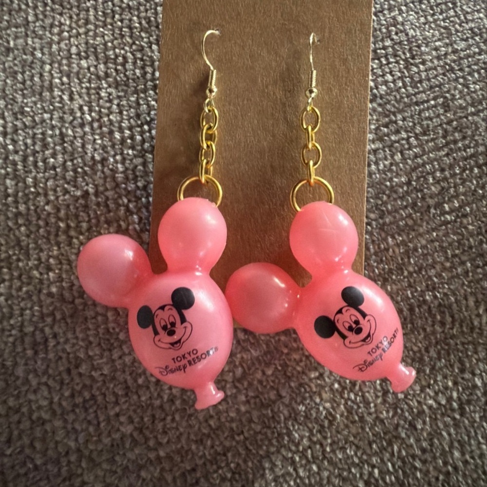 Disney Pink Mickey Mouse Earrings